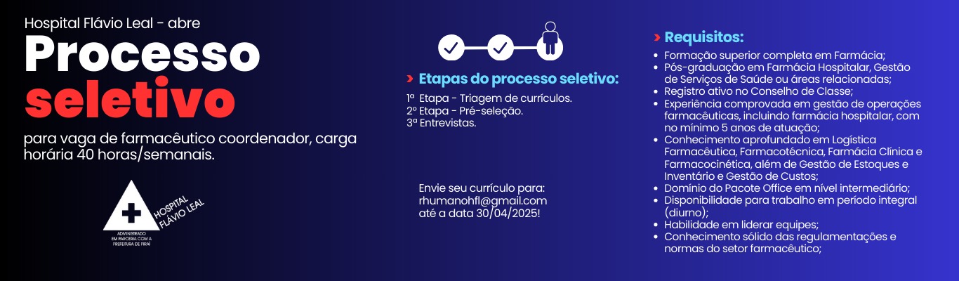 Banner Principal Hospital Flávio Leal