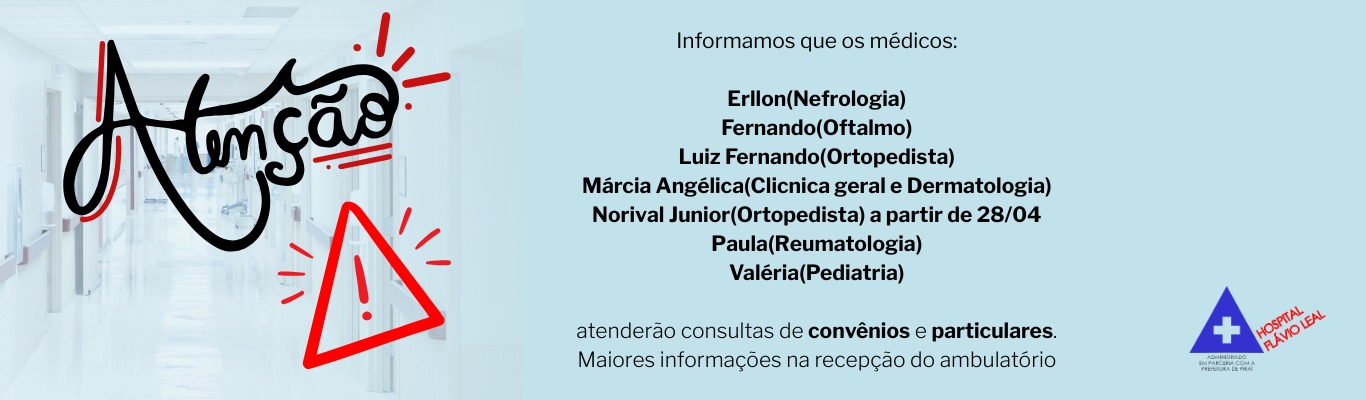 Banner Principal Hospital Flávio Leal